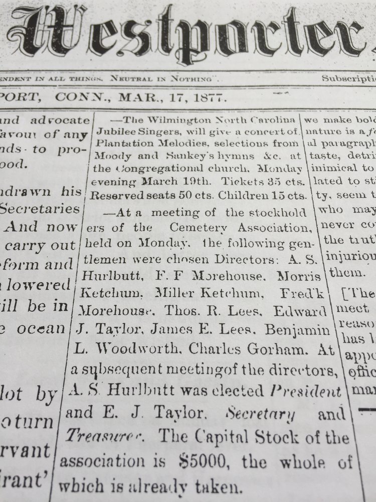 1877 Newspaper Article